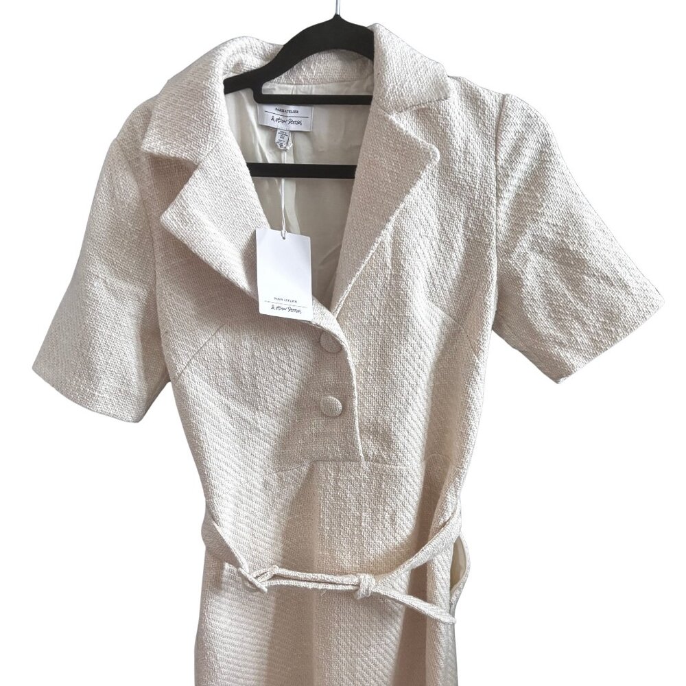 NWT - Gorgeous Tweed Winter Mini Dress with Belt